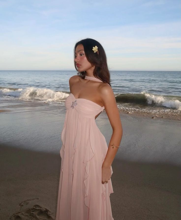 Collins - Ruffle Strapless Maxi Dress
