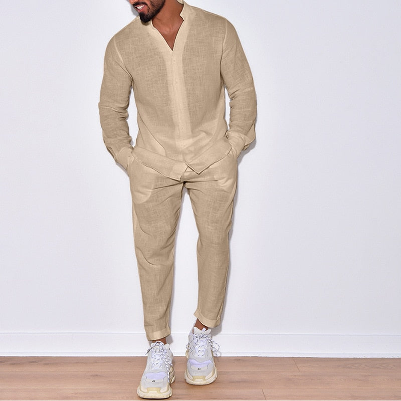 Josh - Paris Men's Linen Set