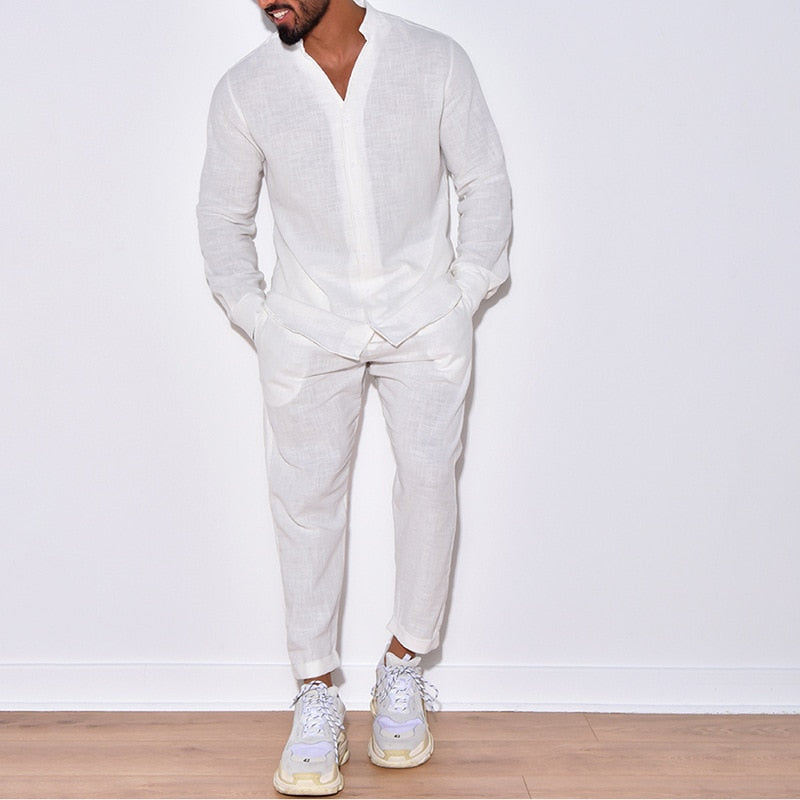 Josh - Paris Men's Linen Set