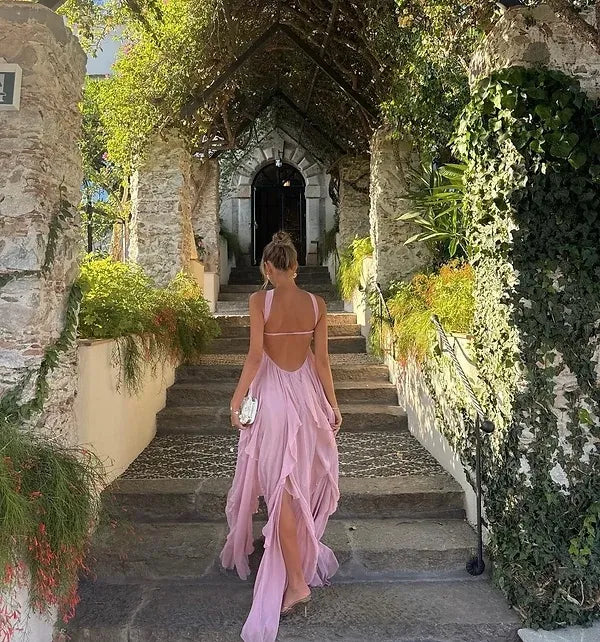 Collins - Ruffle Strapless Maxi Dress