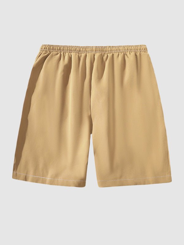 Phillip - Men's sexy hollow lapel short-sleeved shirt casual shorts set