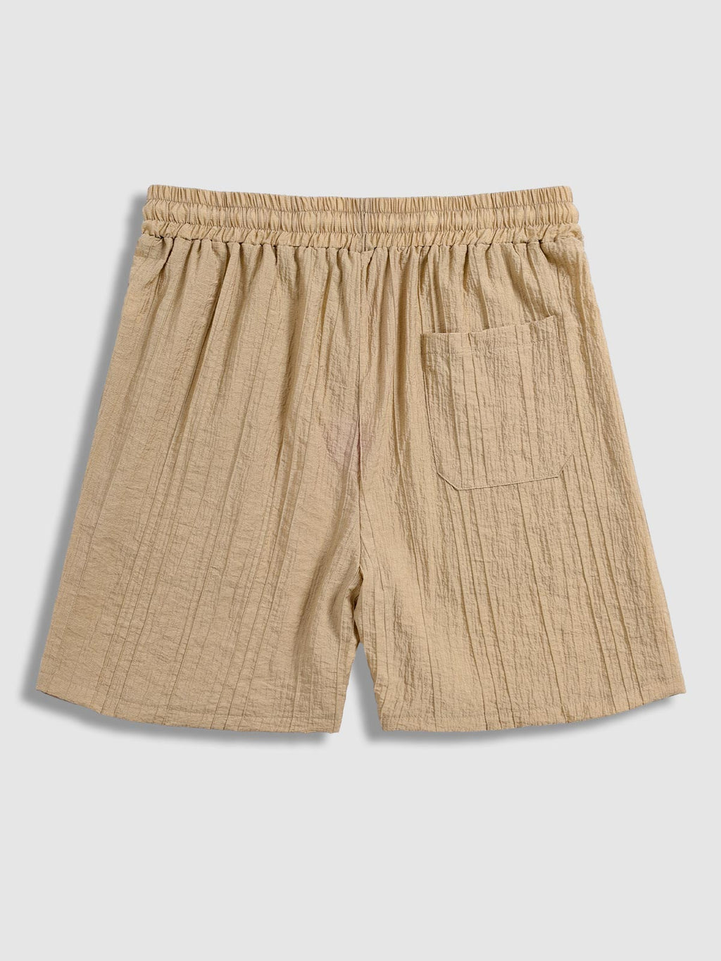 Tristan - Men's Textured Cuban Collar Shirt Casual Shorts Set